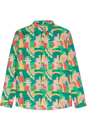 The Animals Observatory Wolf abstract-print shirt