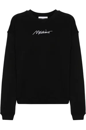 Moschino Logo-embroidered cotton sweatshirt