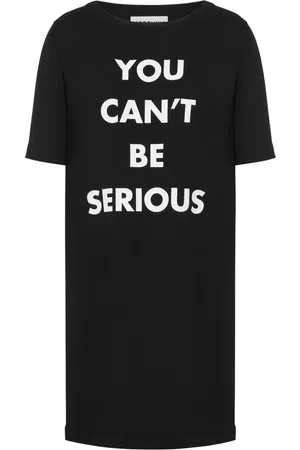 Moschino Text-print round-neck dress
