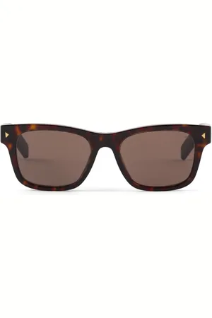 Prada Tortoiseshell-effect square-frame sunglasses
