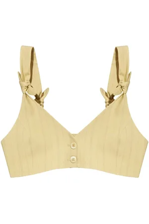 Ganni Knot-detail cropped top