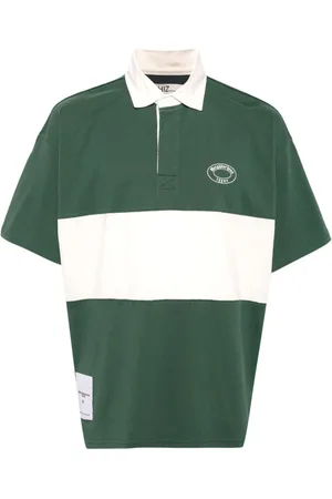 Izzue X Neighborhood striped cotton polo shirt
