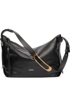 Isabel Marant Leyden logo-stamp leather shoulder bag