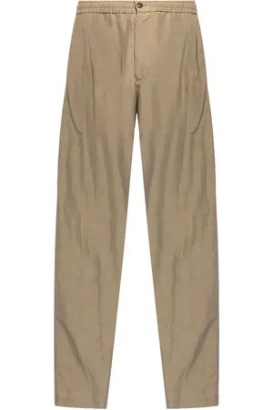 Giorgio Armani Canvas single-darted trousers