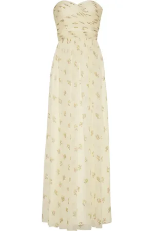ADAM LIPPES Estelle silk-crepon strapless dress