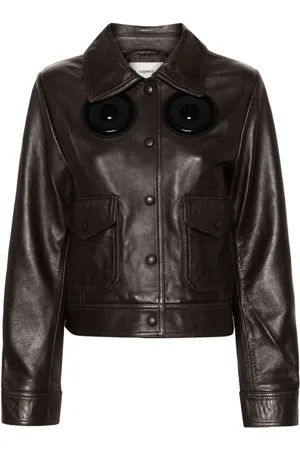 COPERNI Appliqué-detail leather jacket