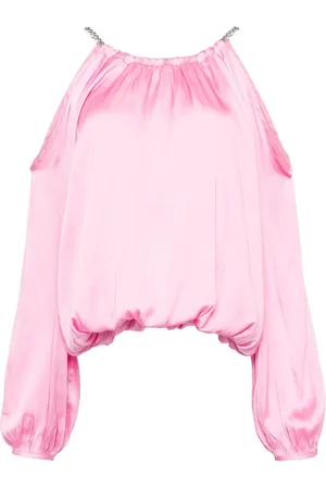 tout a coup Draped cold-shoulder blouse