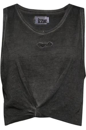 Izzue Gathered cotton tank top