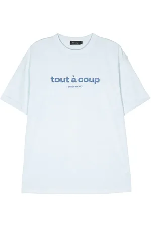 tout a coup Logo-print crew-neck T-shirt