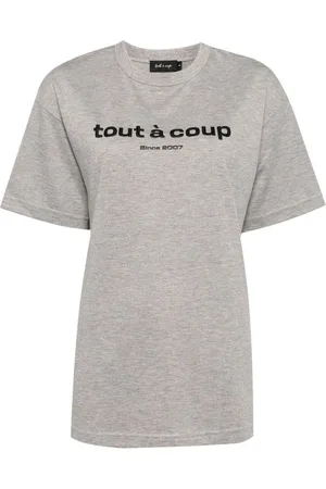tout a coup Logo-print crew-neck T-shirt