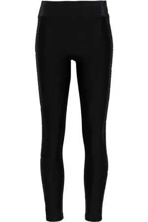 VERSACE Logo-trim leggings