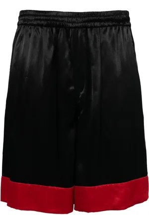OFF-WHITE Logo-print wide-leg track shorts
