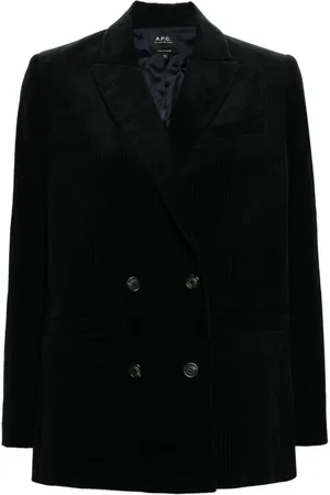A.P.C. Double-breasted corduroy blazer
