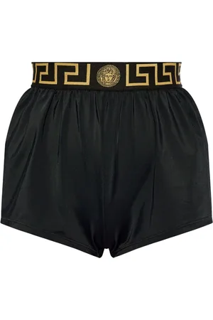 VERSACE Greca-trim mini shorts