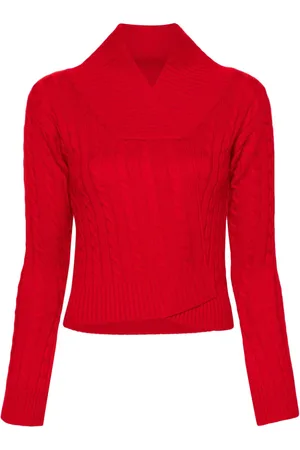 Victoria Beckham Cable-knit merino jumper