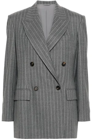 Brunello Cucinelli Pinstriped wool blazer
