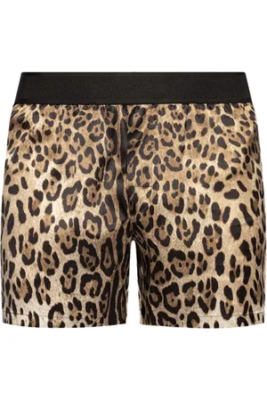 Dolce & Gabbana Leopard-print silk boxers