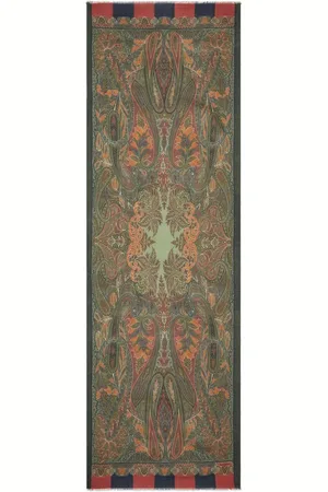Etro Frayed paisley-jacquard scarf
