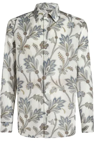 Etro Floral-print cotton shirt