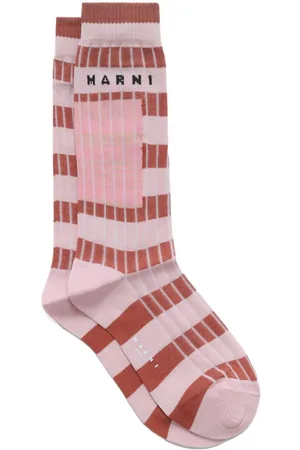 Marni Intarsia-knit logo socks