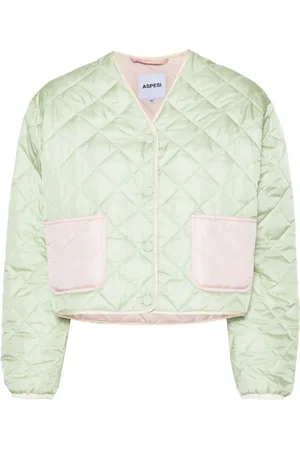 Aspesi Collarless quilted jacket