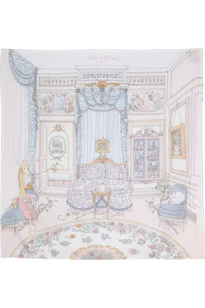 Atelier Choux French Bedroom-print cotton blanket