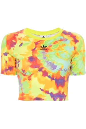 adidas Tie-dye cropped T-shirt