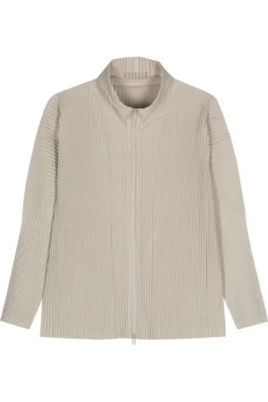 Issey Miyake Zip-up pleated shirt