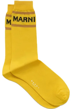 Marni Intarsia-knit logo socks