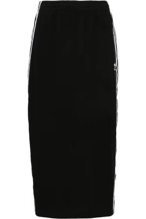 adidas 3-stripes ribbed pencil skirt