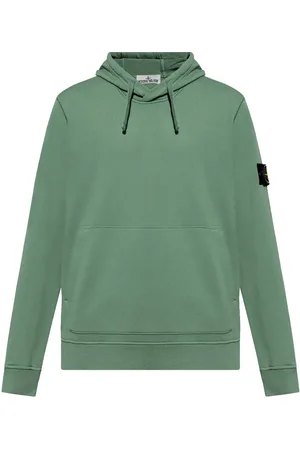 Stone Island Compass-badge cotton hoodie