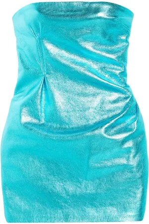 LAQUAN SMITH Metallic leather mini dress