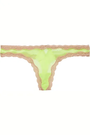 FLEUR DU MAL Sheer tulle thong