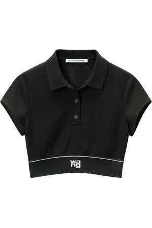 Alexander Wang Cheerleader cropped polo top