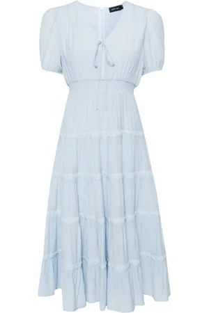 tout a coup Tiered laced mid-lenght dress