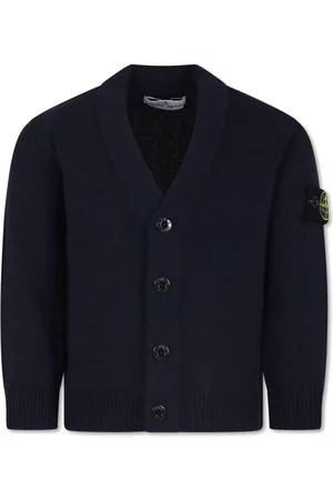 Stone Island Compass-badge V-neck cardigan