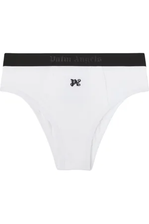 Palm Angels Monogram-embroidered high-waist briefs