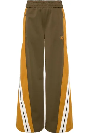 Palm Angels Logo-embroidered colourblock track pants