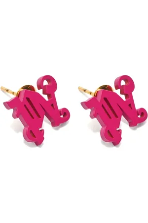 Palm Angels Monogram post-back earrings