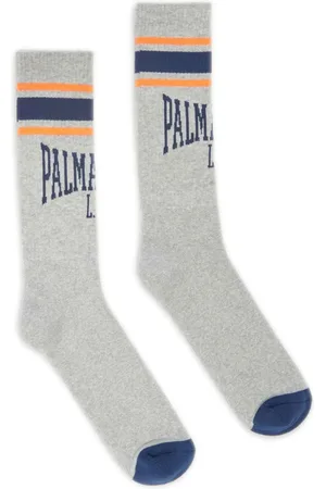 Palm Angels Logo-jacquard socks
