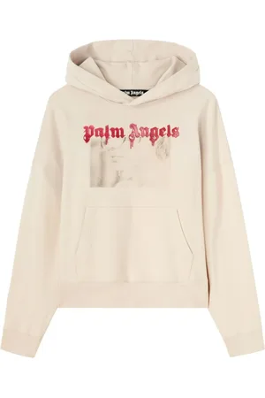 Palm Angels Portrait-print cotton hoodie