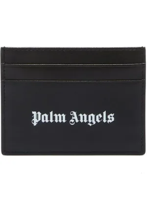 Palm Angels Logo-print leather card holder