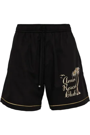 AMIRI Logo print cotton shorts