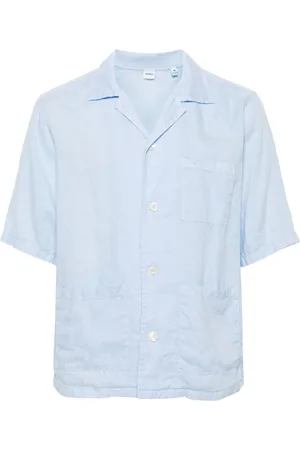 Aspesi Camp-collar linen shirt