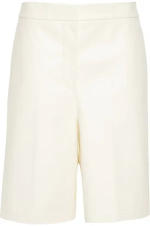 Fabiana Filippi Mid-rise leather shorts
