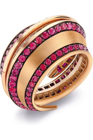 LILY 18kt rose gold Spira ruby ring