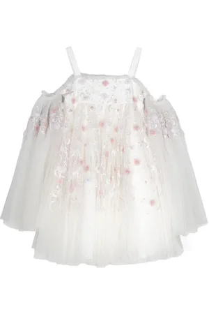 Maison Ava Embroidered beaded tulle dress
