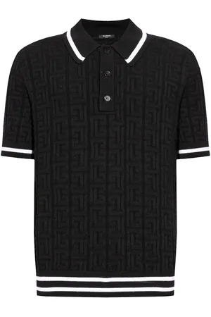 Balmain 4G knitted polo shirt