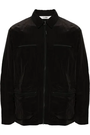 Rains Kano crinkled-finish overshirt
