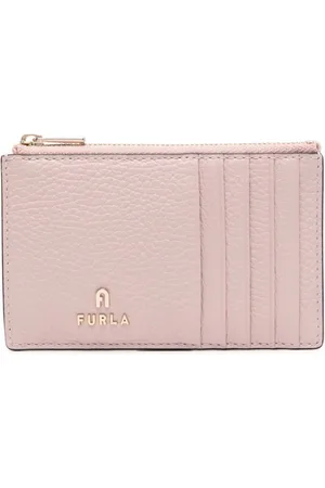 Furla Logo-plaque leather card holder